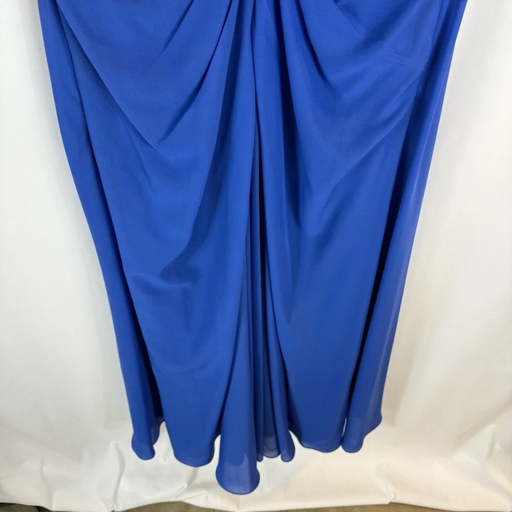 JJ’S house Royal Blue A-Line Sequins Chiffon maxi Dress Size:XL - Picture 14 of 16